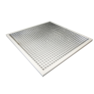 教育健康照明LED課室燈600*600mm-（電鍍格柵UGR<16低眩光值）